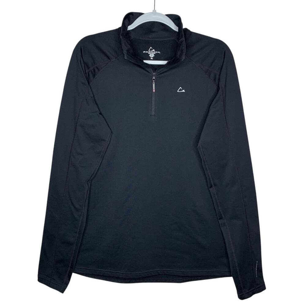 Paradox Performance 1/4 Zip Pullover XL Black Outdoor Medium Weight Layer Hiking